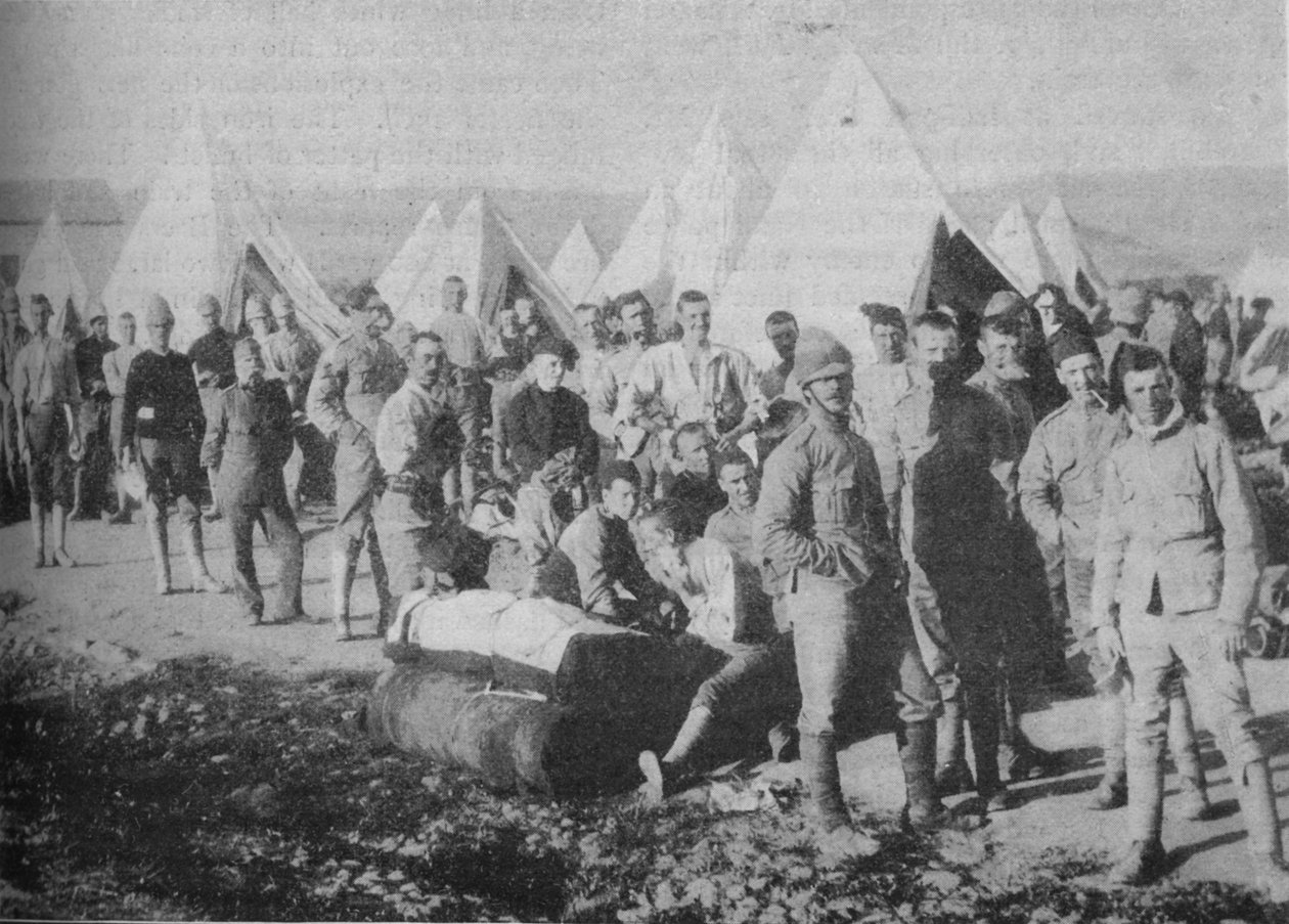 Fizylierzy Dublińscy tuż przed wejściem do pociągu pancernego, 1902 autorstwa Unbekannt