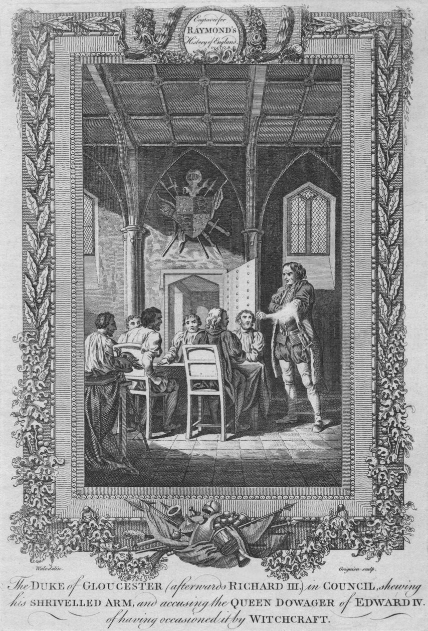 Książę Gloucester później Ryszard III w Radzie, c1787 autorstwa Unbekannt