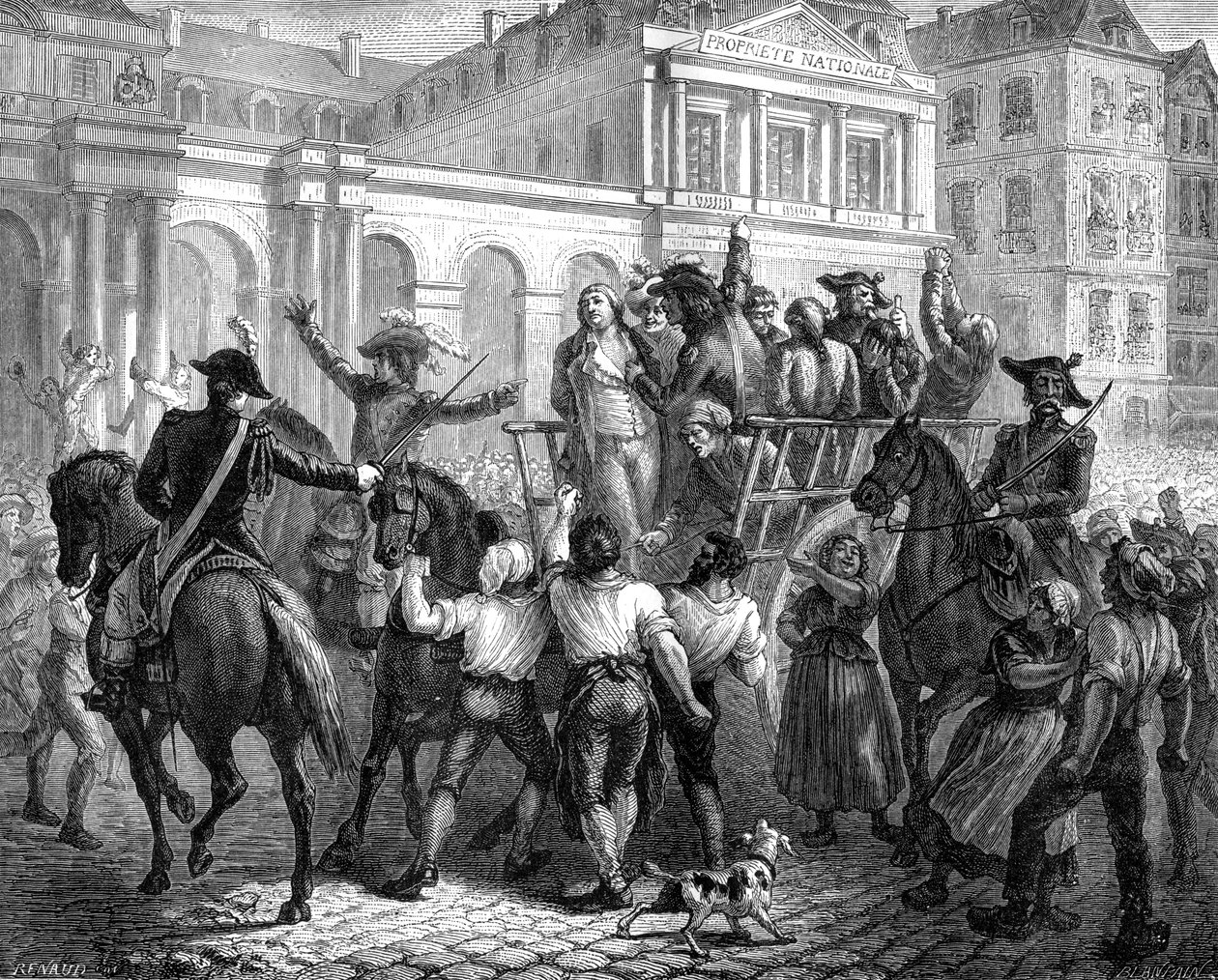 Książę Orleanu w drodze na gilotynę, Paryż, 6 listopada 1793 1882-1884 autorstwa Unbekannt