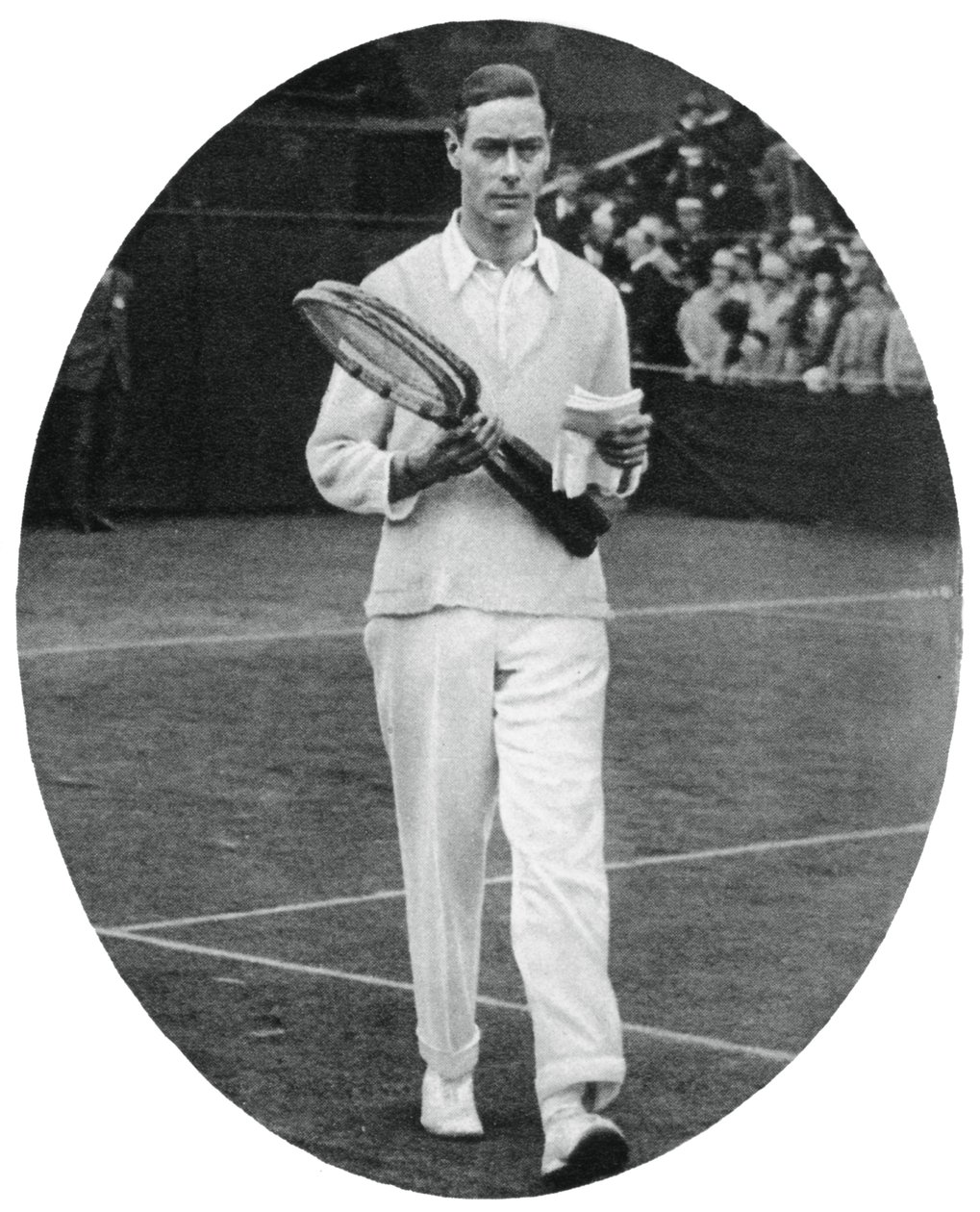 Książę Yorku jako zawodnik w deblu mężczyzn na Wimbledonie, 1926, 1937 autorstwa Unbekannt