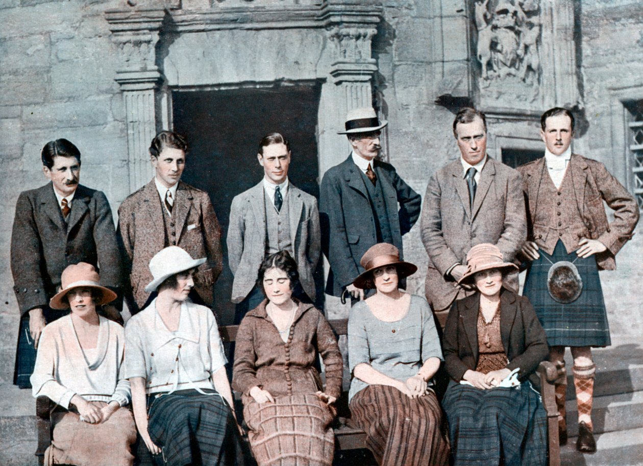 Książę Yorku ze strzelaniną do hrabiego Strathmore, zamek Glamis, 1921, 1923 autorstwa Unbekannt