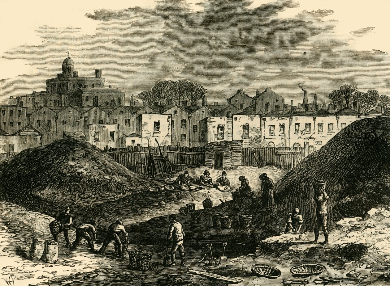 Hałdy kurzu, Somers Town, 1836, c1876. autorstwa Unbekannt