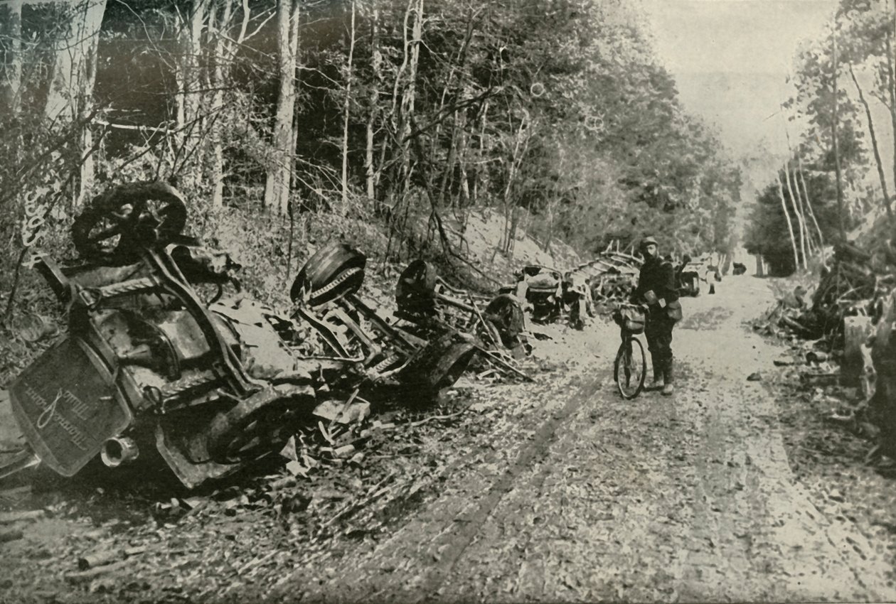 Skutki brytyjskiego ognia pocisków, 1919. autorstwa Unbekannt