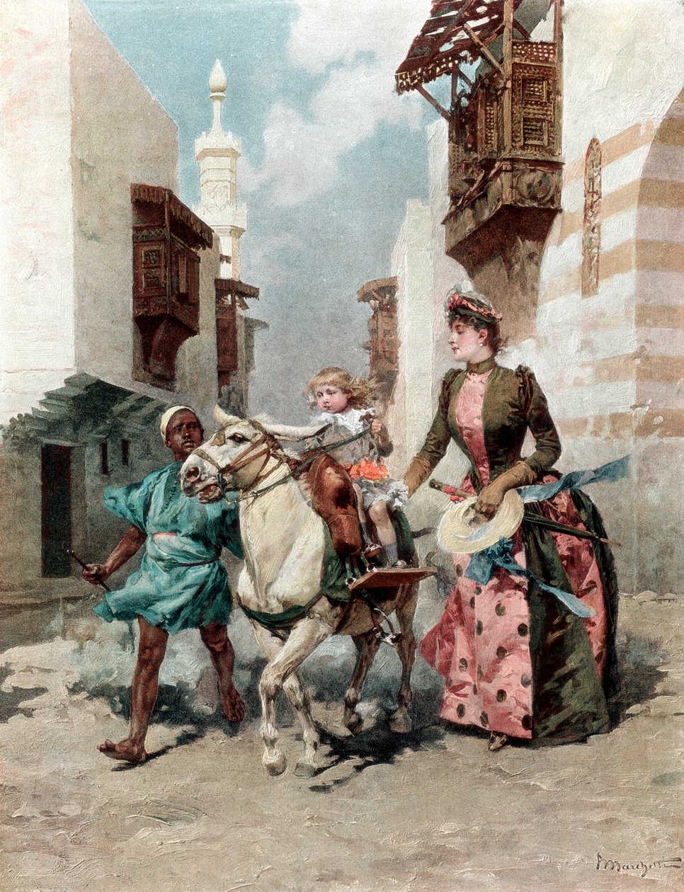 Dzielnica egipska na Wystawie Powszechnej, Paryż, 1889 autorstwa Unbekannt
