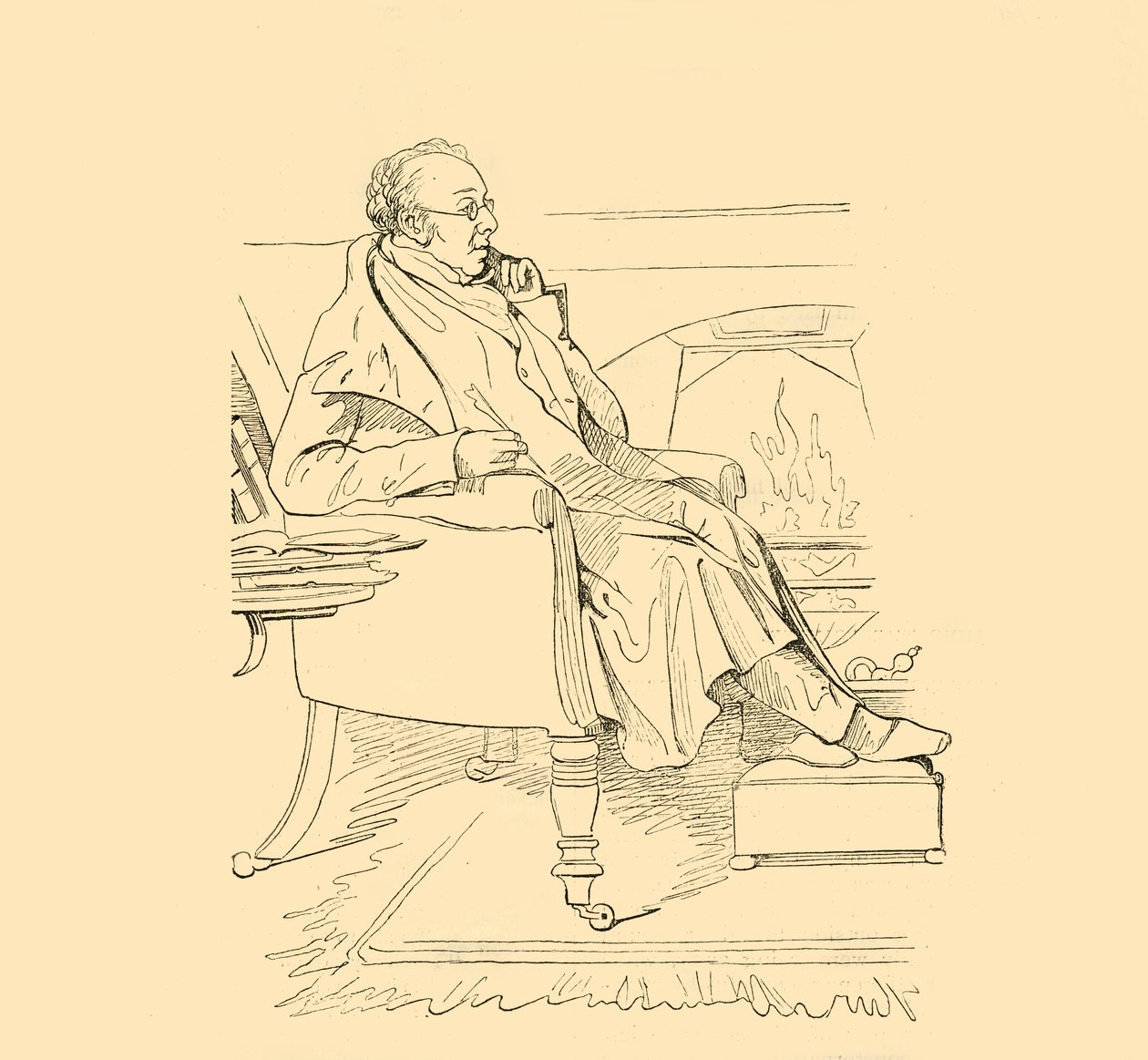 Starszy Disraeli, ok. 1840, 1881. autorstwa Unbekannt