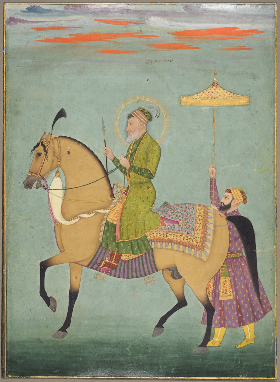 Cesarz Alamgir panował w latach 1658-1707 na koniu, ok. 1930 r. 1690-1710. autorstwa Unbekannt