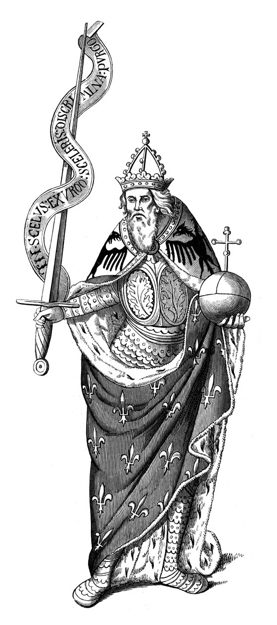 Cesarz Karol Wielki 742-814, 1849 autorstwa Unbekannt