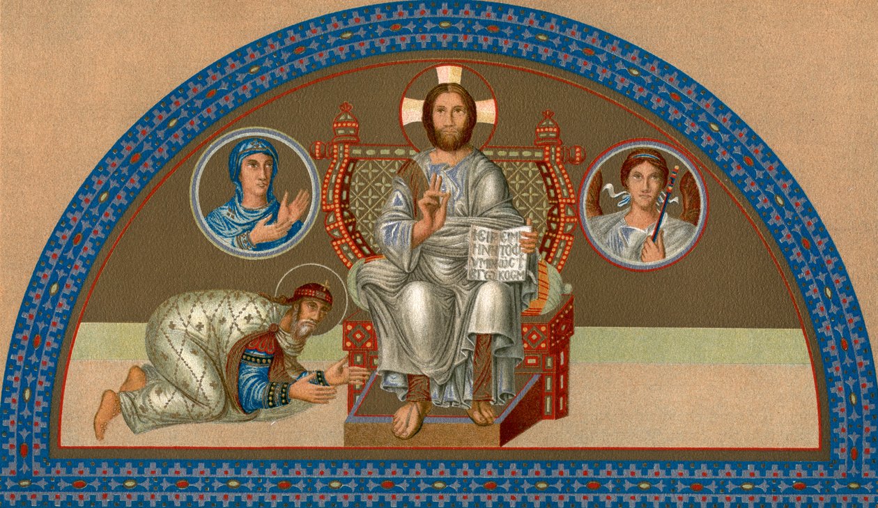 Chrystus na tronie, 1902 autorstwa Unbekannt