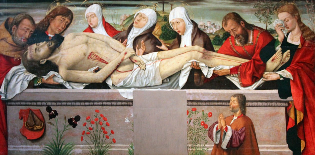 Złożenie do grobu Chrystusa, ok. 1490- ok. 1500 autorstwa Unbekannt