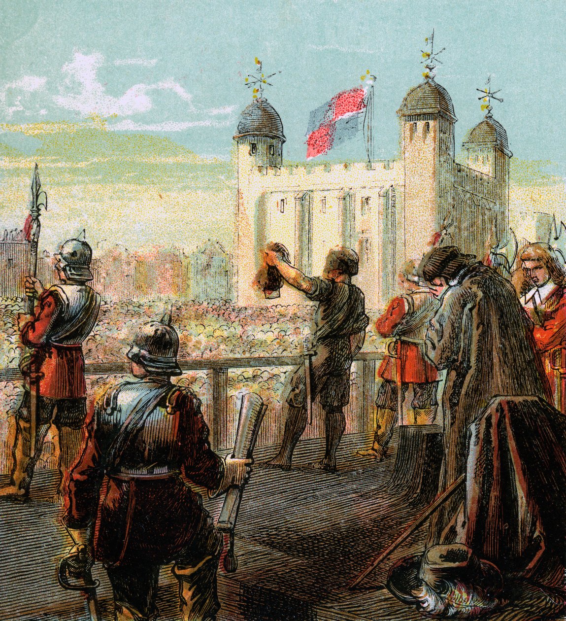 Egzekucja Lorda Strafforda, 1641, c1850 autorstwa Unbekannt