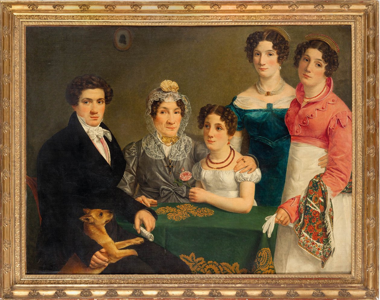 Rodzina kompozytora Vincenzo Belliniego, pierwsza ćw. XIX w. autorstwa Unbekannt