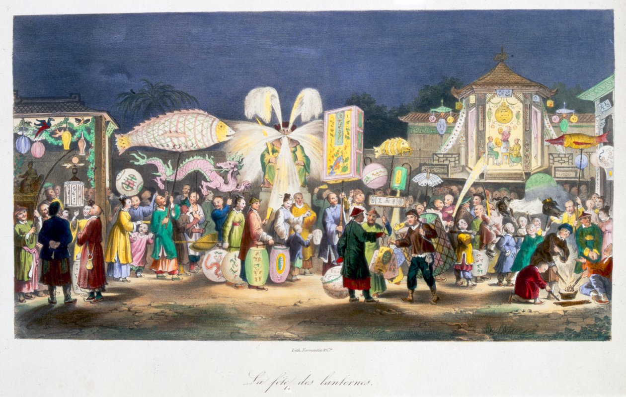 Święto Latarni, Chiny, 1824-1827 autorstwa Unbekannt