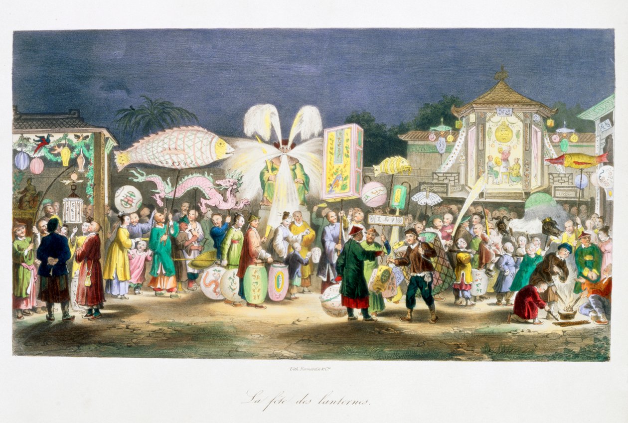 Święto Latarni, Chiny, 1824-1827 autorstwa Unbekannt