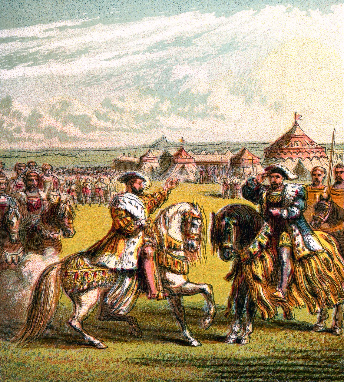 Pole Płótna Złota, 1520, c1850 autorstwa Unbekannt
