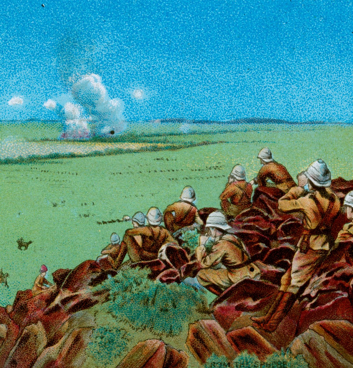 Walka pod Paardeberg, 1900 autorstwa Unbekannt