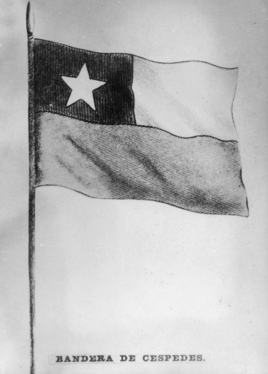 Flaga Cespedes, 1868, 1920 autorstwa Unbekannt