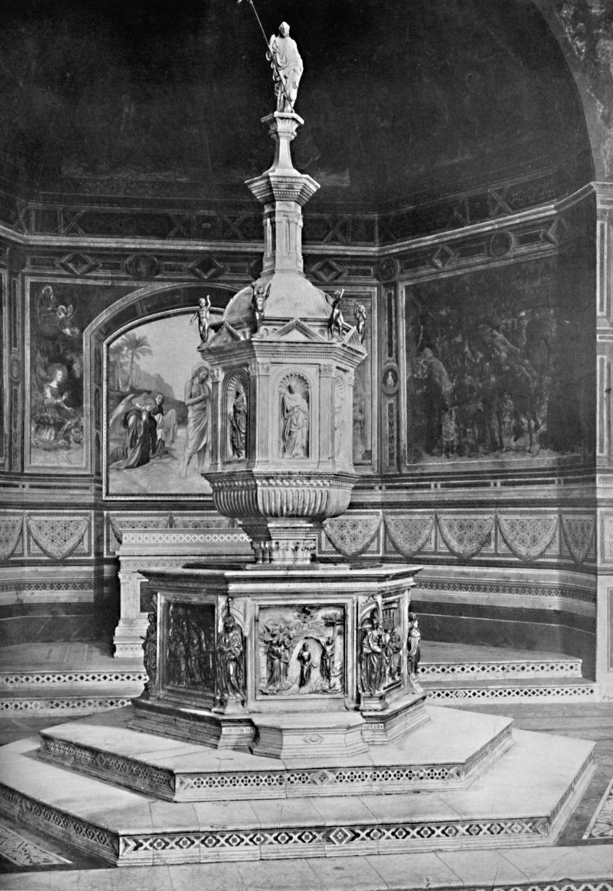 Czcionka w kościele San Giovanni, Siena, 1903 autorstwa Unbekannt
