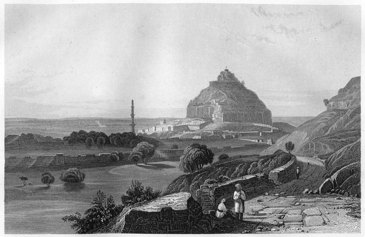 Twierdza Dowalatabad na płaskowyżu Dekańskim, Indie, ok. 1860 r. autorstwa Unbekannt