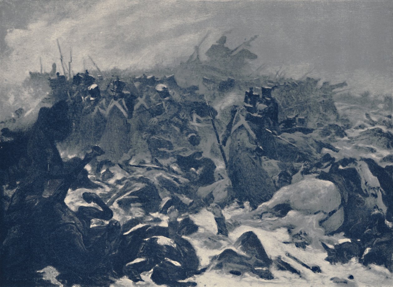 Czternasta Linia w Eylau, luty 1807, 1896 autorstwa Unbekannt