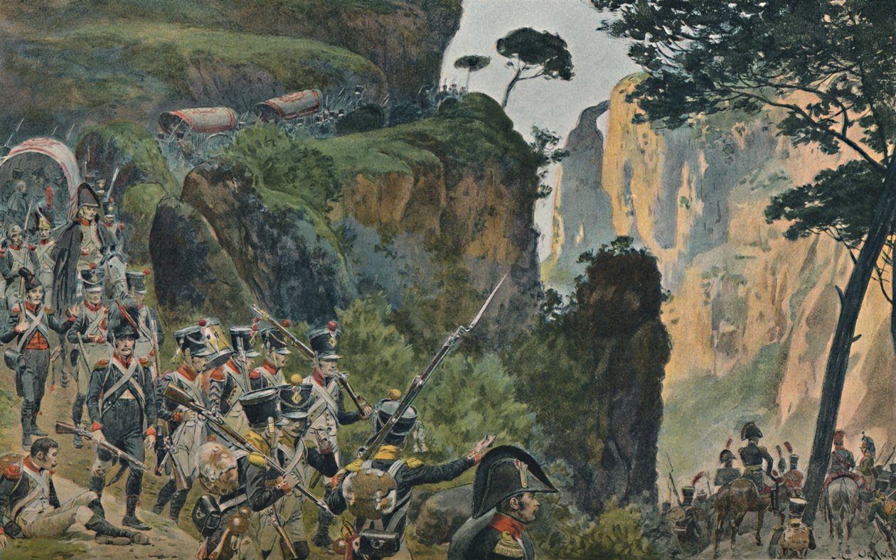 Armia francuska w górach Portugalii, 1896 autorstwa Unbekannt