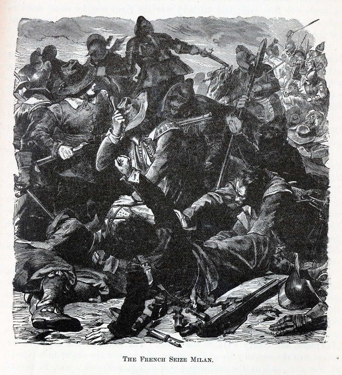 Francuzi zawładnęli Mediolanem, 1882 r autorstwa Unbekannt