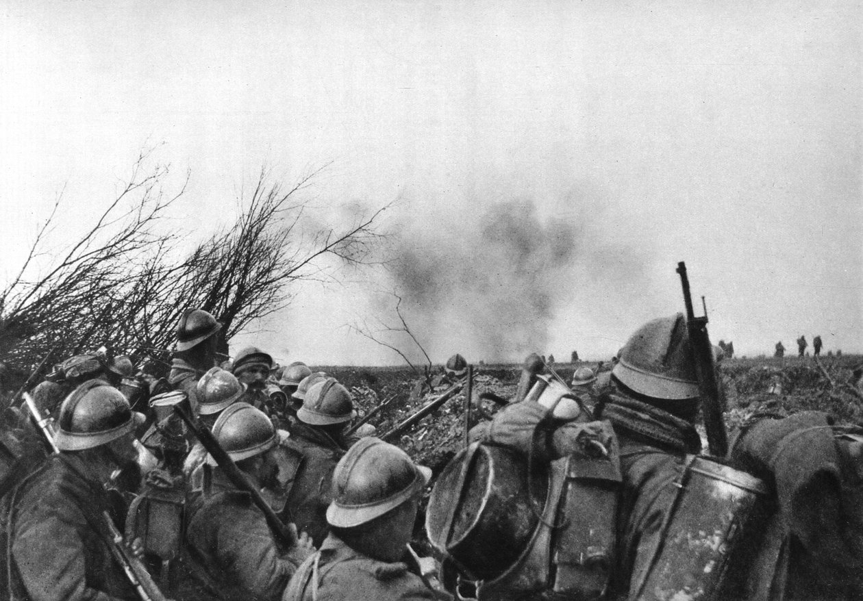 Francuska linia frontu pod Douaumont, Verdun, Francja, 25 lutego 1916 r. autorstwa Unbekannt