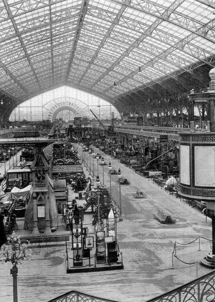 Galeria Maszyn, Wystawa Powszechna, Paryż, 1889 autorstwa Unbekannt