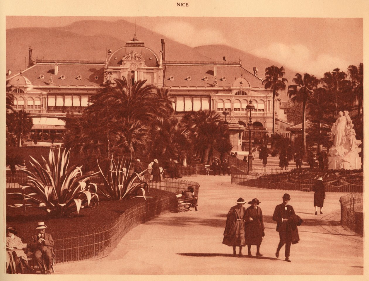 Ogrody i kasyno, Nicea, 1930. autorstwa Unbekannt
