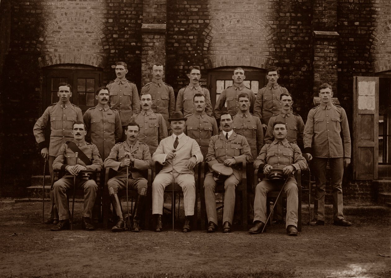 Policja Garnizonowa 1. Królewskiego Pułku Fizylierów Munsterskich, Rangun, Birma, 1913 r autorstwa Unbekannt