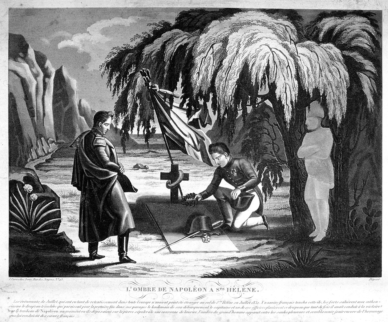 Duch Napoleona na św. Helenie, ok. 1825 r. autorstwa Unbekannt