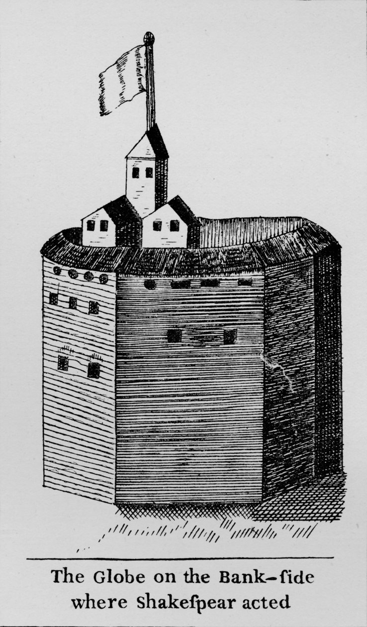 The Globe na brzegu, gdzie działał Szekspir, c 1600, 1912 autorstwa Unbekannt