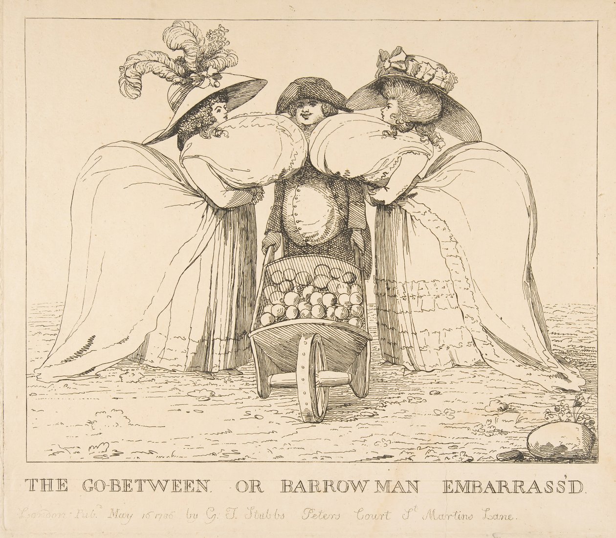 Pośrednik lub Barrow Man Embarrassd, 15 maja 1786. autorstwa Unbekannt