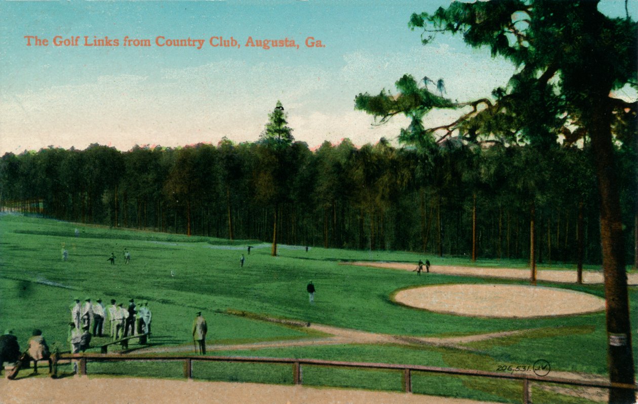 Linki golfowe z Country Club, Augusta, Georgia, c1910 autorstwa Unbekannt