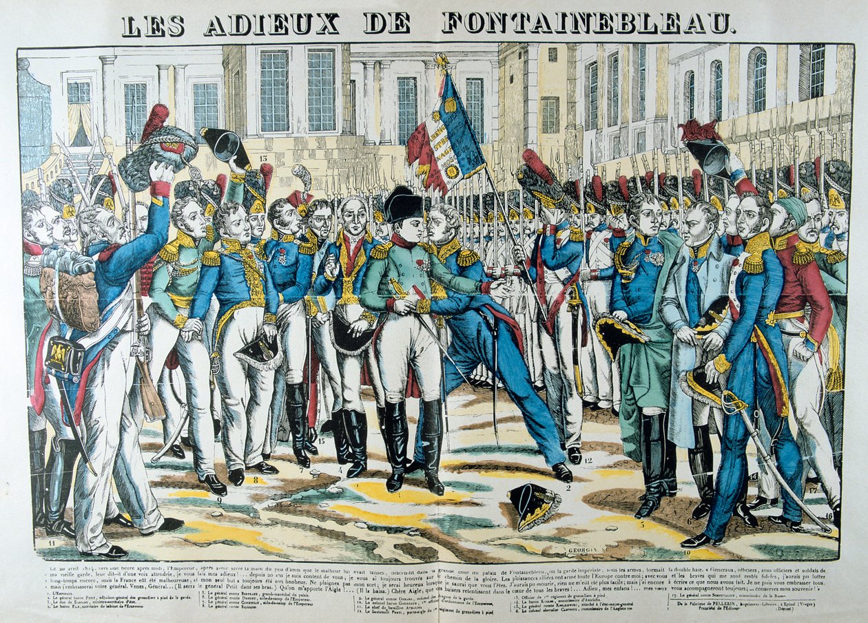 Pożegnania z Fontainebleau, XIX wiek. autorstwa Unbekannt