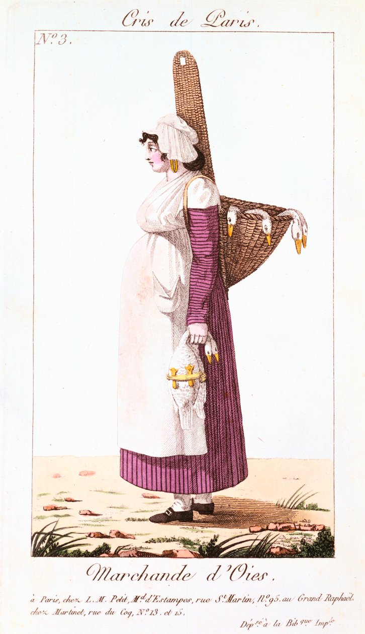 Sprzedawca gęsi, 1826 autorstwa Unbekannt