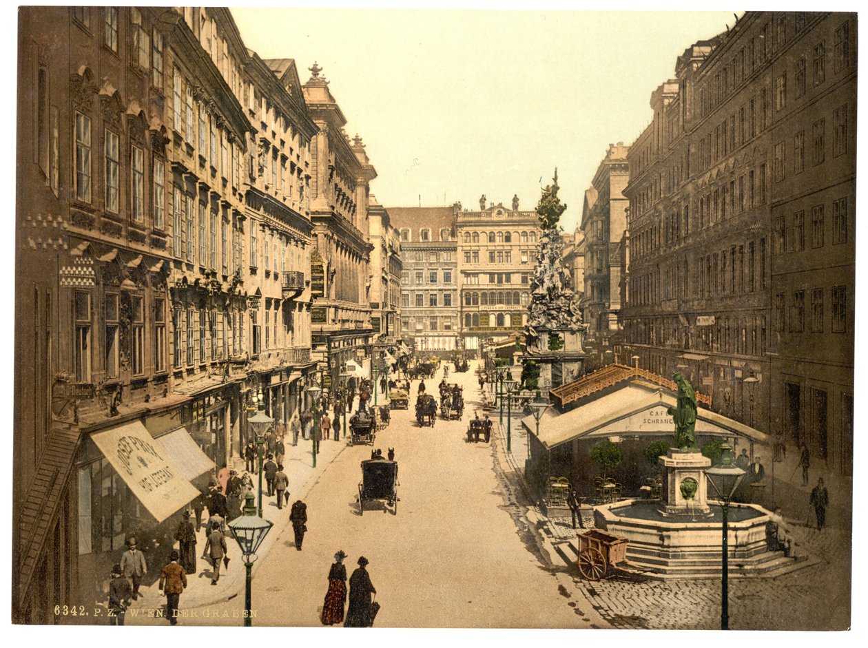 Graben, Wiedeń autorstwa Unbekannt