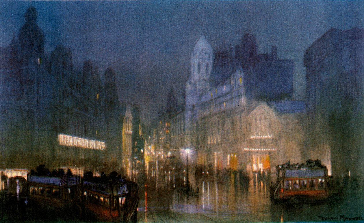Grand Canal Tottenham Court Road. ok.1900-1940 autorstwa Unbekannt