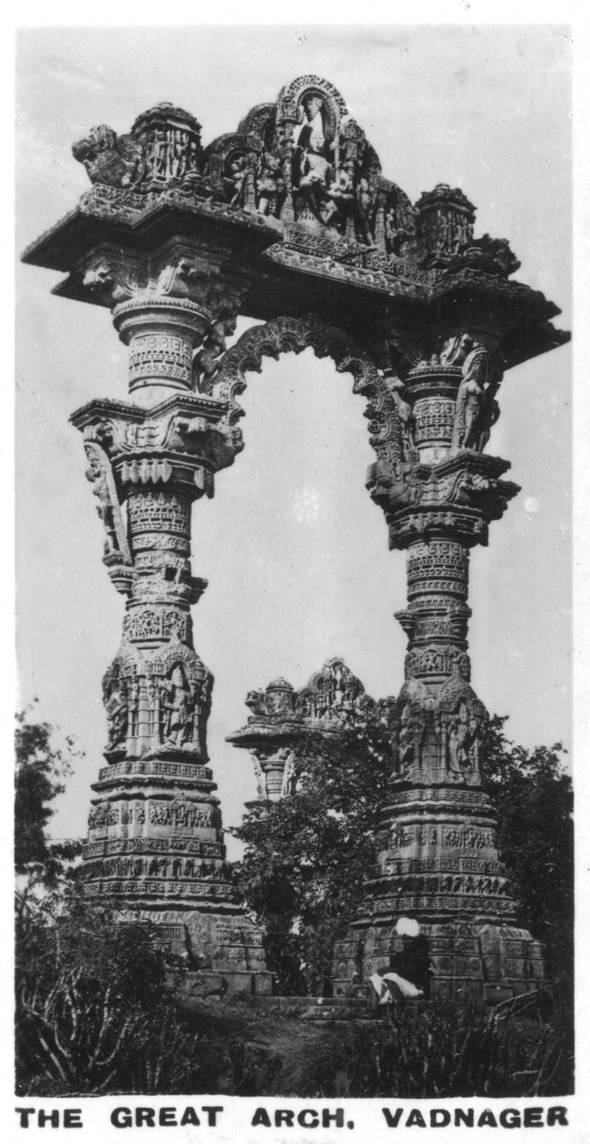 Wielki Łuk, Vadnagar, Gujarat, Indie, ok. 1925 r. autorstwa Unbekannt