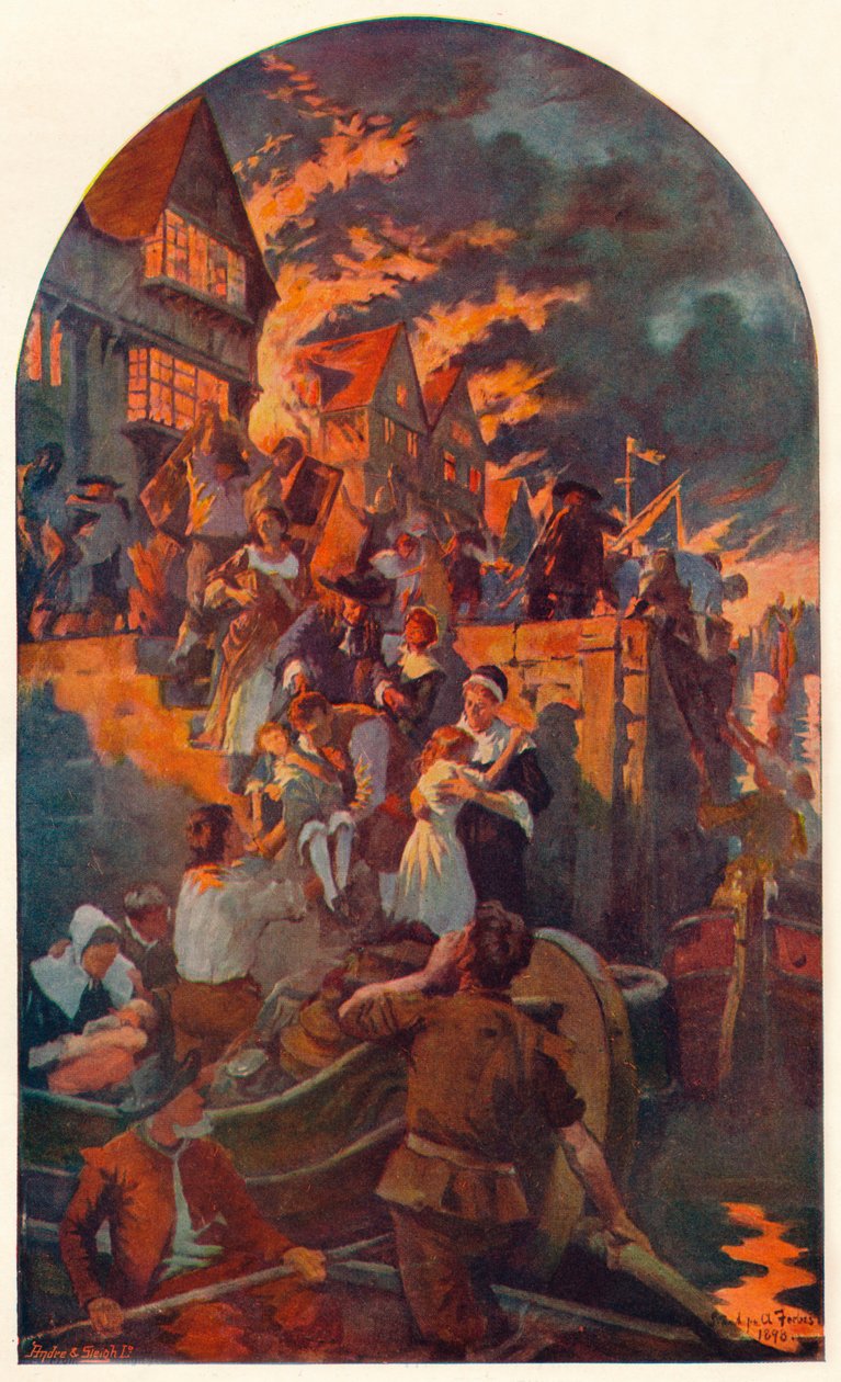 Wielki pożar Londynu, 1666 1905 autorstwa Unbekannt