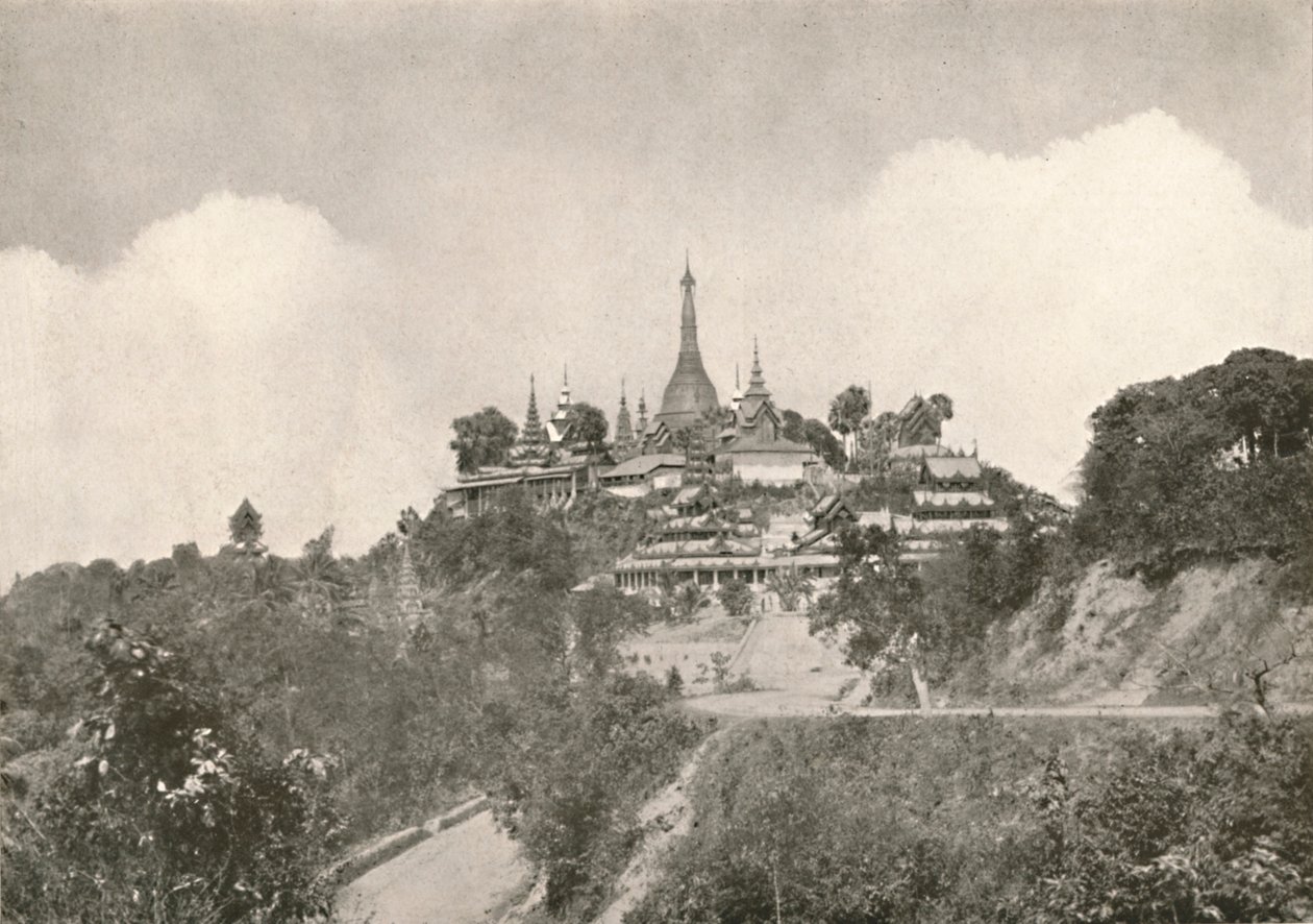 Wielka Pagoda, Moulmein, 1900. autorstwa Unbekannt