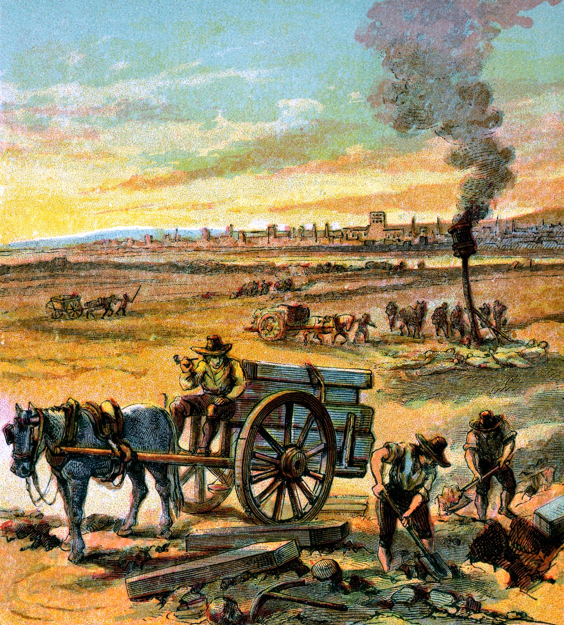Wielka Plaga z 1665 r., ok. 1850 r. autorstwa Unbekannt