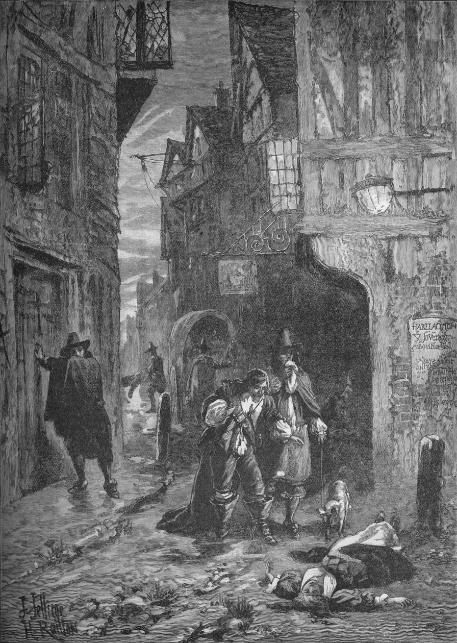 Wielka Plaga: sceny na ulicach Londynu, 1665-1666 1905 autorstwa Unbekannt