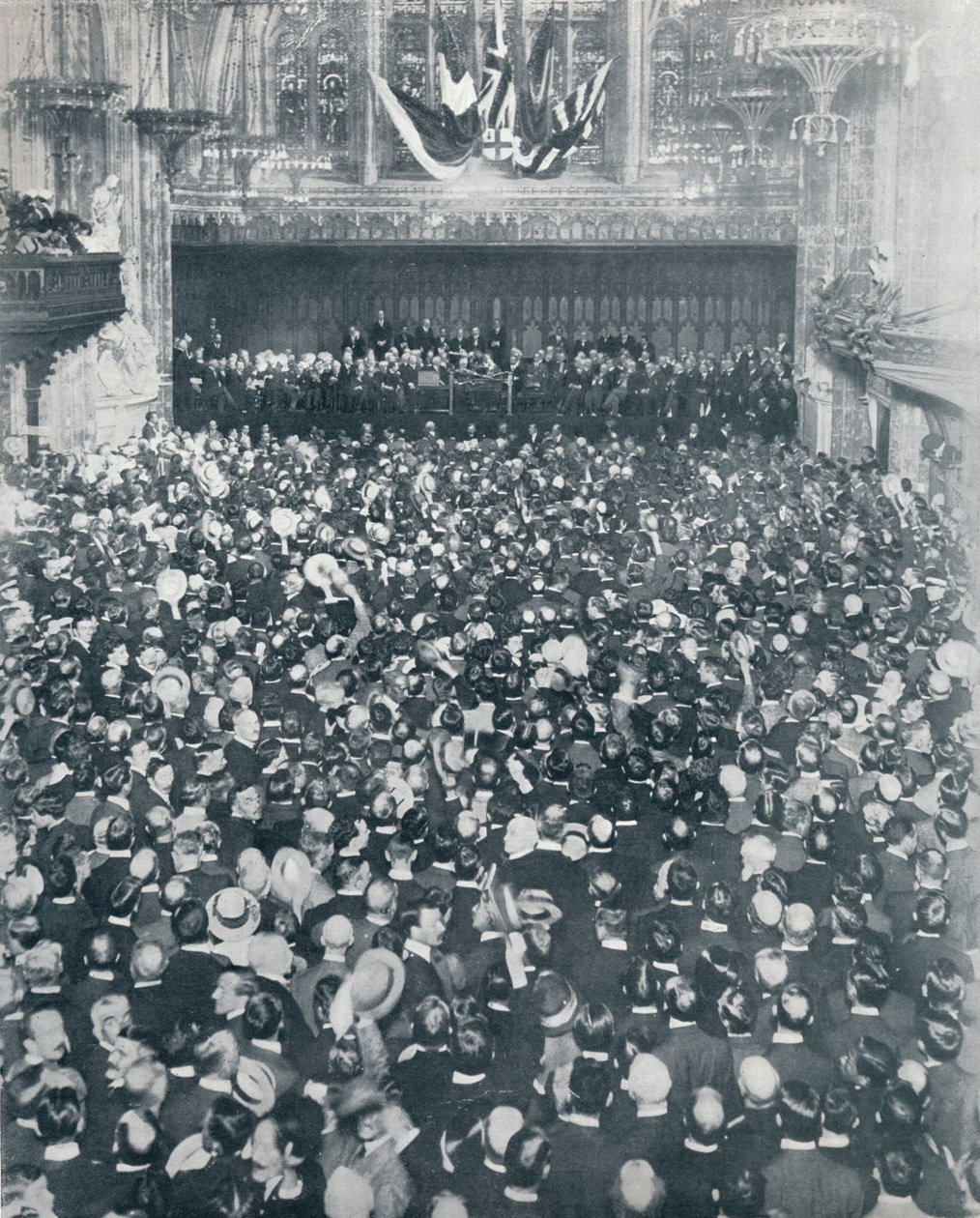 Wielkie spotkanie rekrutacyjne w londyńskim Guildhall, 1914 autorstwa Unbekannt