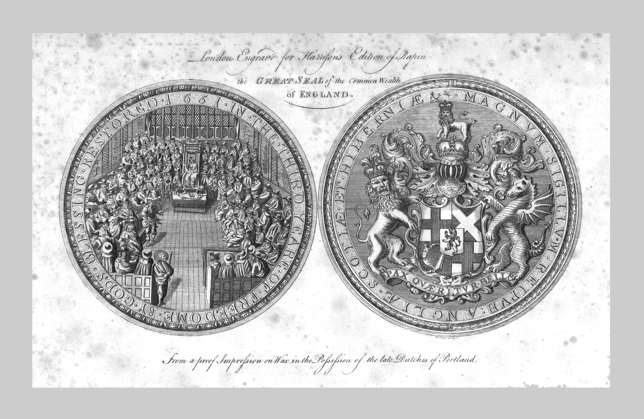 Wielka Pieczęć Wspólnoty Anglii, 1785. autorstwa Unbekannt