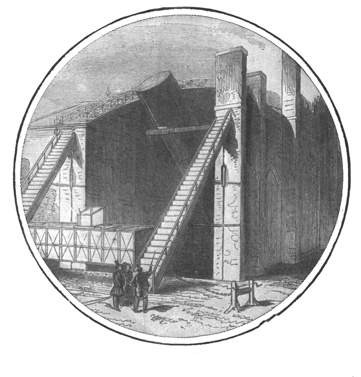 Wielki Teleskop skonstruowany przez Lorda Rosse, 1828-1845, 1901. autorstwa Unbekannt