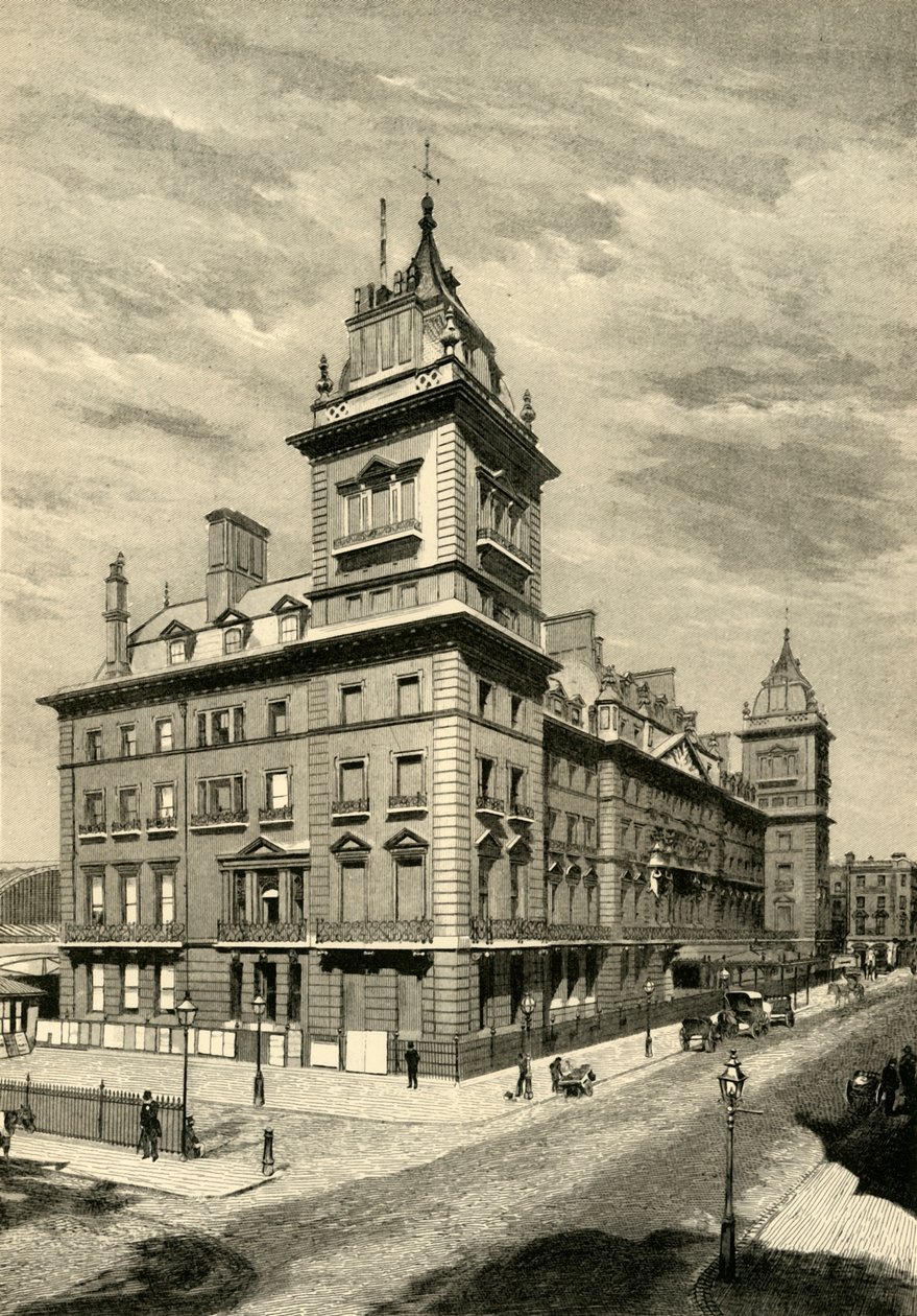 Hotel Great Western, Paddington, ok. 1876 r. autorstwa Unbekannt