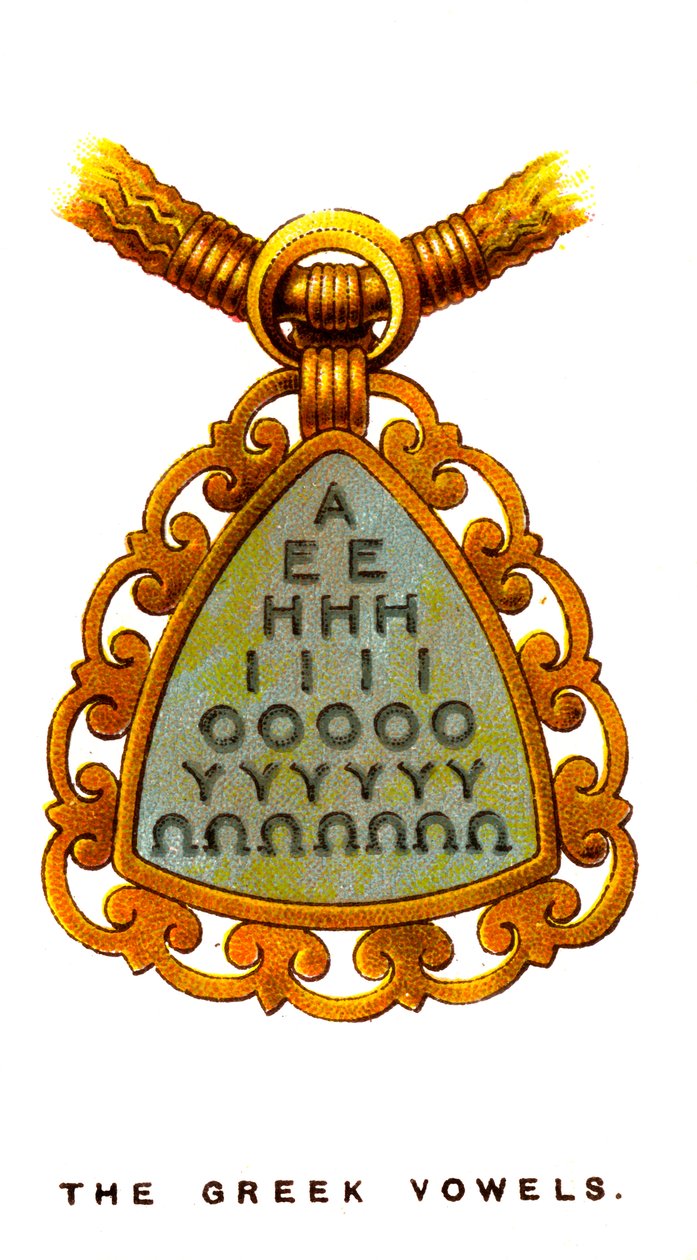 Samogłoski greckie, 1923 autorstwa Unbekannt