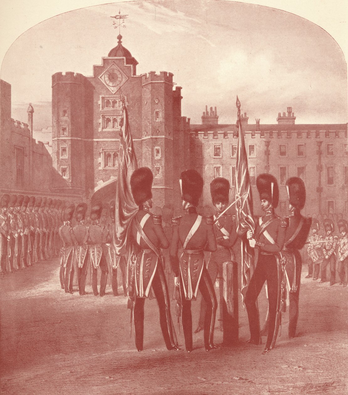 Gwardia Grenadierów w Pałacu Św. Jakuba, 1909 autorstwa Unbekannt
