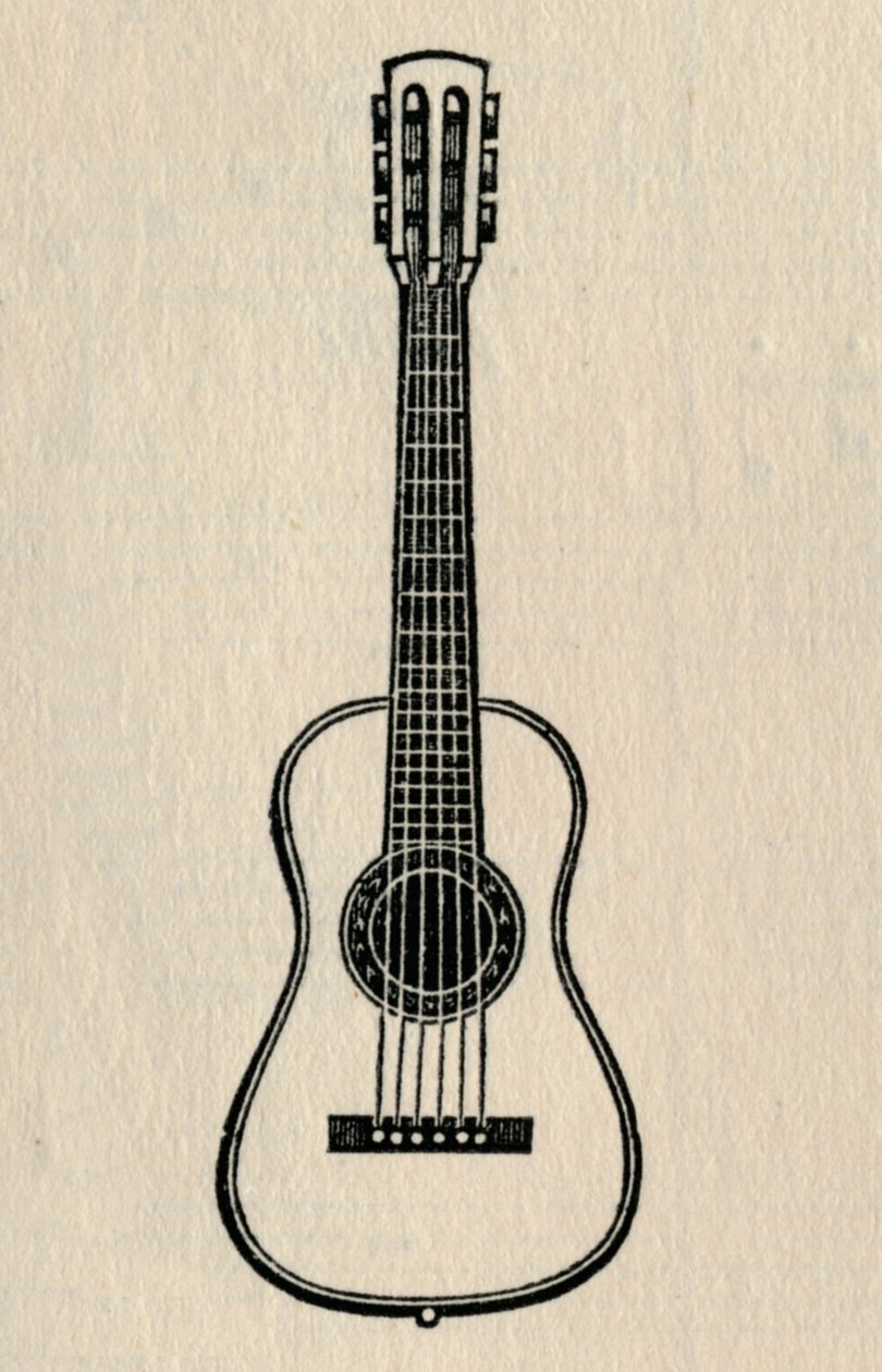Gitara, 1895. autorstwa Unbekannt