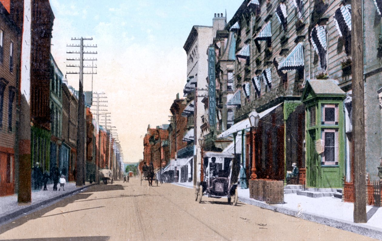 Hotele Halifax i Queens, Hollis Street, Halifax, Nowa Szkocja, Kanada, 1911 r. autorstwa Unbekannt